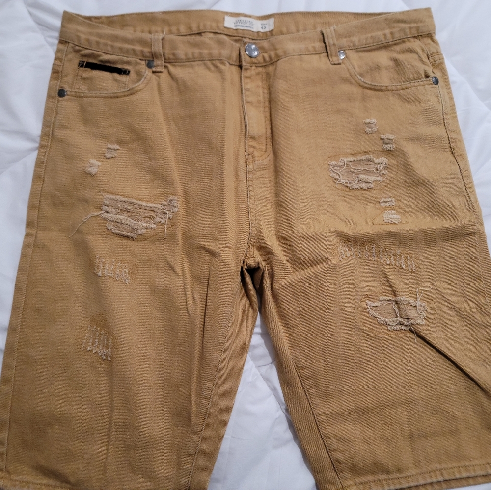 Beige Jeans shorts Size 42